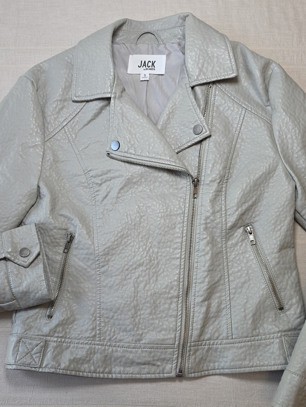 JACK by BB Dakota Faux Leather Moto Jacket Women's Size S
